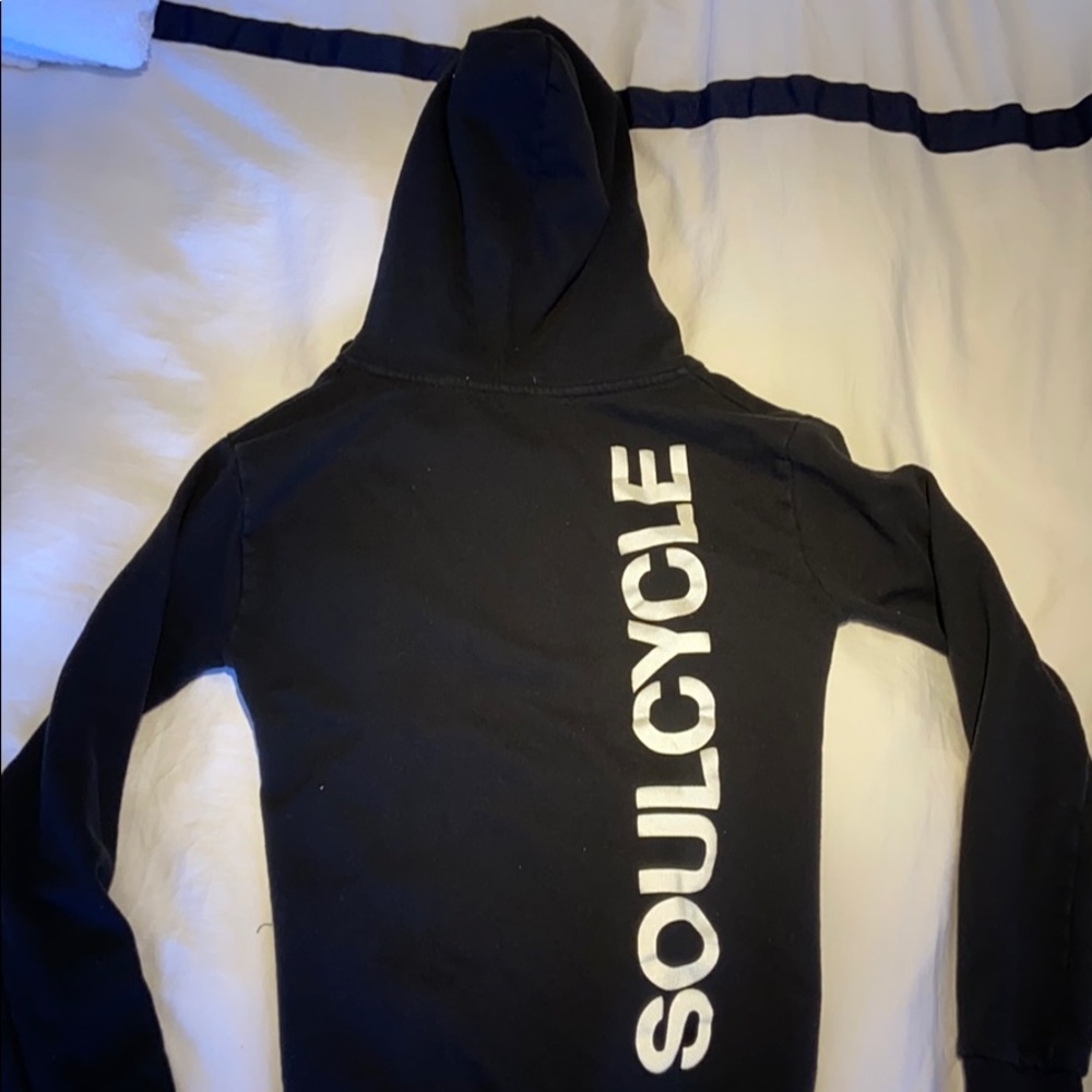 Soul cycle asymmetrical hoodie